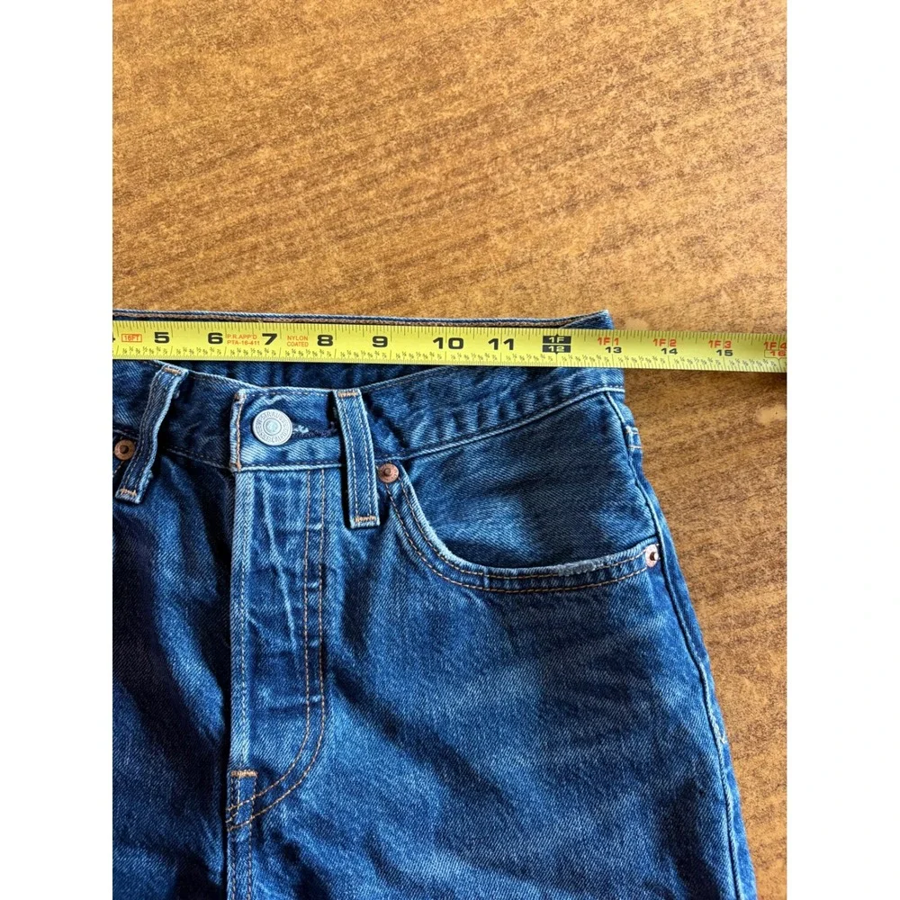 Levis Premium 501 Original Straight Leg Jeans Blue W24 L26‎ Medium Wash